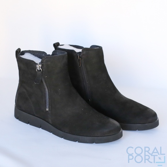 Ecco Shoes - ECCO Women's Bella Zip Boot, Black Nubuc, 8-8,5